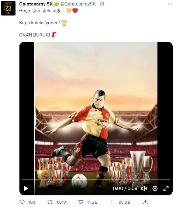 Sosyal medya alev aldı! Galatasaray'dan Okan Buruk paylaşımı