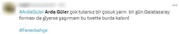 Ali Koç, Arda Güler'i tek cümlesiyle ateşe attı! Genç yıldıza tepkiler çığ gibi