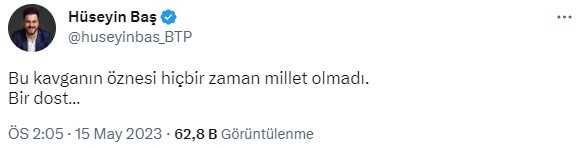 'Fedakarlık yapıyoruz' diyerek seçime girmemişlerdi! BTP lideri Hüseyin Baş'tan sonuçlar için ilk yorum