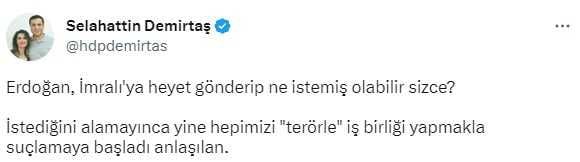 Demirtaş'ın 'İmralı'ya heyet gönderildi' iddiasına Cumhurbaşkanlığı Sözcüsü İbrahim Kalın'dan yanıt: Açık ve net olarak yalan