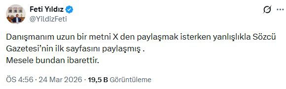 MHP'li Yıldız'dan ortalığı karıştıran 'İmamoğlu' paylaşımı! Gerçek kısa sürede anlaşıldı