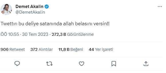 Twitter'a yapılan değişikliklere sinirlenen Demet Akalın Elon Musk'a beddua etti