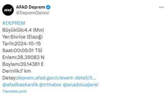 Az önce deprem mi oldu? 15 Ekim en son depremler kaç şiddetinde oldu? Kandilli Rasathanesi ve AFAD deprem listesi!