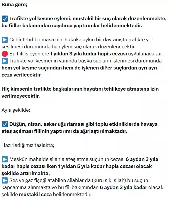 Düğünde havaya ateş açanlar ve trafikte yol kesenler yandı! Bakan Tunç'tan açıklama var