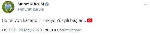 Sandıkların büyük çoğunluğu açıldı, 'Erdoğan kazandı' paylaşımları peş peşe geliyor