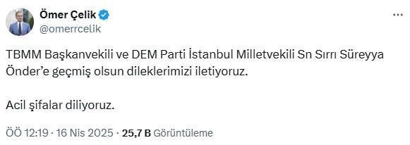 İmralı heyeti üyesi DEM Partili Sırrı Süreyya Önder kalp krizi geçirdi