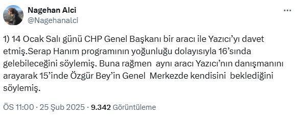 AK Parti'ye katılan Serap Yazıcı: CHP'ye geçmemi Özgür Özel teklif etti