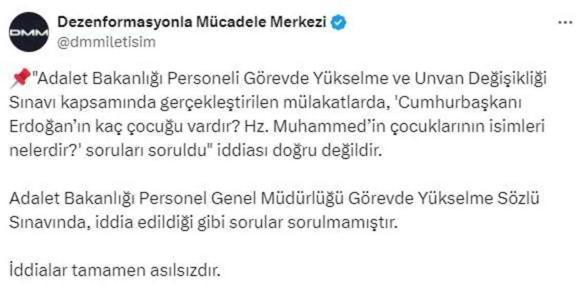 Adalet Bakanı Yılmaz Tunç'tan Görevde Yükselme Sınavı İddialarına Yalanlama