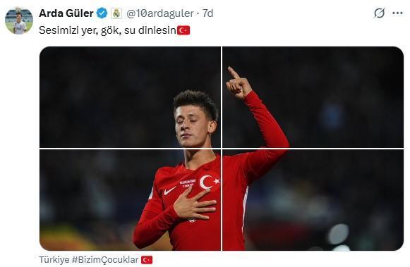 Arda Güler: Sesimizi yer, gök, su dinlesin