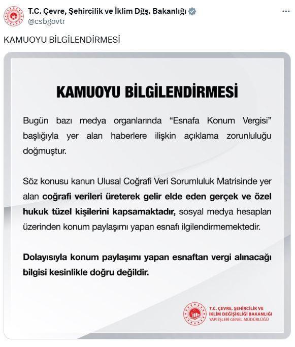 Esnaftan konum vergisi mi alınacak? Cumhurbaşkanı Yardımcısı Yılmaz'dan iddialara yanıt