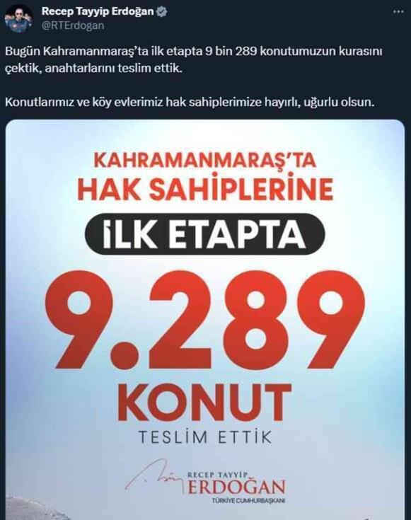 Deprem bölgesinde konutlar hak sahiplerine teslim edildi