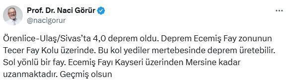 Naci Görür, iki şehrin ismini vererek uyardı: Yediler mertebesinde deprem üretebilir