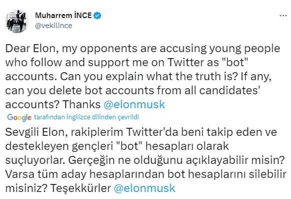 20 günde 300 bin takipçi kaybeden Muharrem İnce'nin hesabına bot takipçi yüklendiği ortaya çıktı