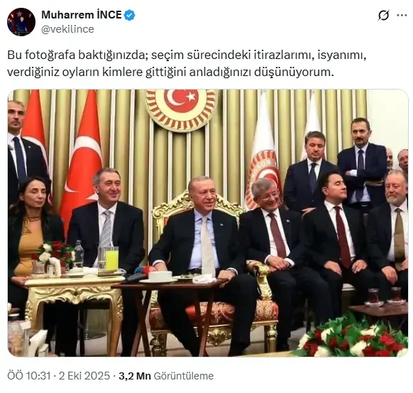 Resepsiyonda Erdoğan ve Ali Babacan