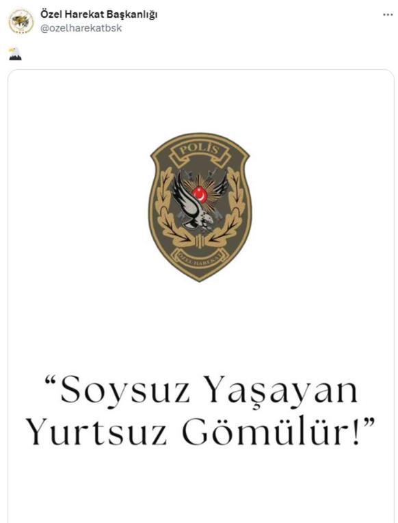 15 Temmuz'da 42 şehit veren Özel Harekat'tan teröristbaşının ölümü sonrası çarpıcı mesaj