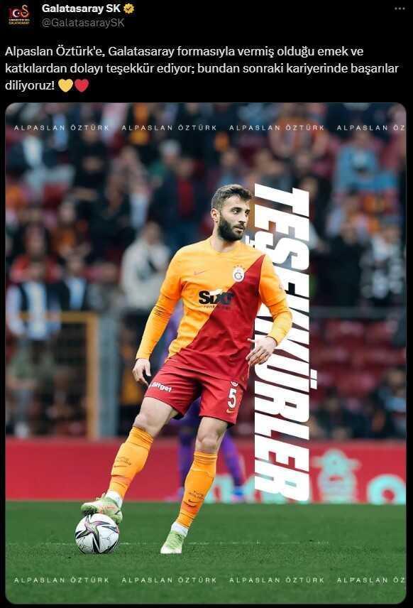 Okan Buruk'un takımında yer bulamadı! Galatasaray, Alpaslan Öztürk ile yollarını ayırdı