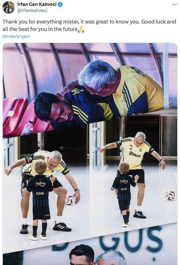 Mourinho'nun kovulması sonrası İrfan Can Kahveci'den İngilizce paylaşım