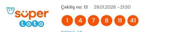 Süper Loto sonuçları açıklandı! 29 Ocak Perşembe Süper Loto kazanan numaralar neler? Süper Loto sonuçlarına ne zaman, nereden bakılır?