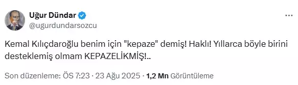 Kemal Kılıçdaroğlu ile Uğur Dündar birbirine girdi