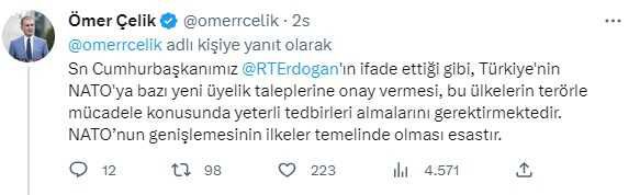 AK Parti'li Çelik: Finlandiya'yı NATO'ya üyeliği sebebiyle tebrik ediyoruz