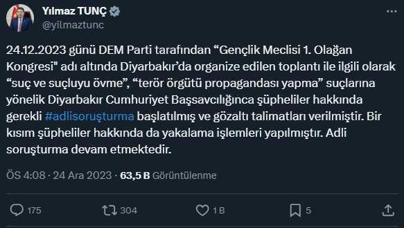 DEM Parti kongresinde teröristler için 'şehit' deyip saygı duruşunda bulunan terör destekçileri gözaltına alındı