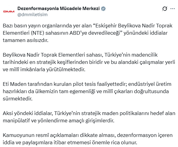 Nadir elementler için yapılan görüşmelere yönelik açıklama