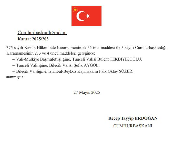 Bilecik Valisi kim oldu? Yeni Bilecik Valisi Faik Oktay Sözer kimdir, nereli, kaç yaşında?