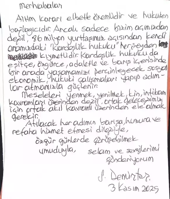 Selahattin Demirtaş'tan AİHM kararına ilk yorum