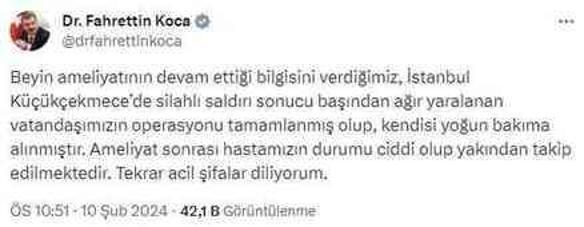 İstanbul Küçükçekmece'de AK Parti'nin seçim çalışmasına silahlı saldırı: 1 kişi ağır yaralandı