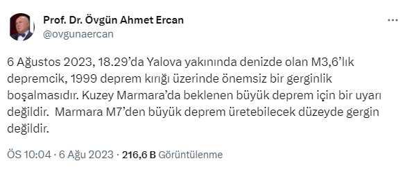 Ahmet Ercan, olası İstanbul depreminde etkilenecek bölgeleri tek tek saydı