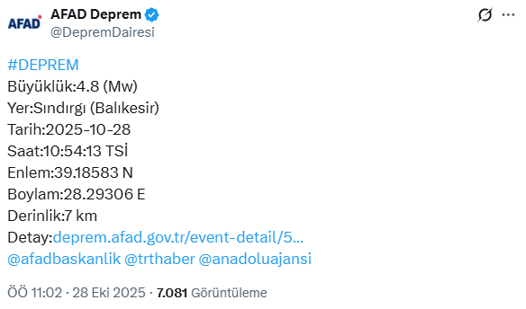 Balıkesir beşik gibi sallanıyor! Peş peşe 2 deprem daha