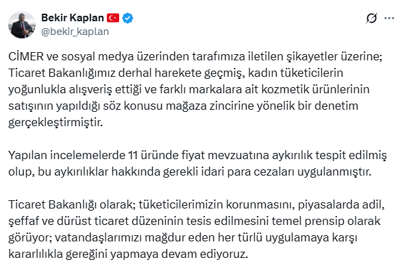 Bakanlık Türkiye'nin ünlü kozmetik devi için düğmeye bastı! 11 üründe tespit edildi