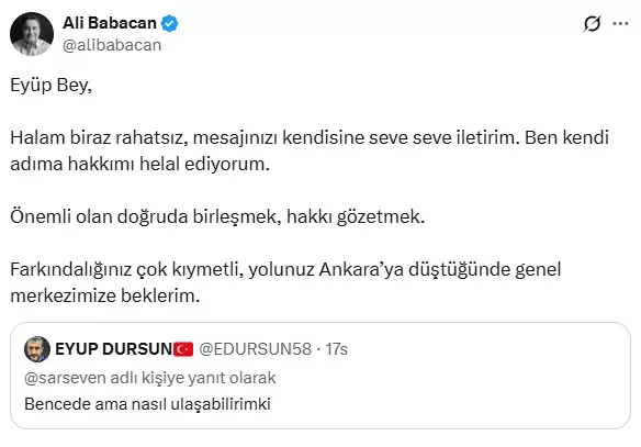 Ali Babacan televizyon programında açıklama yaparken