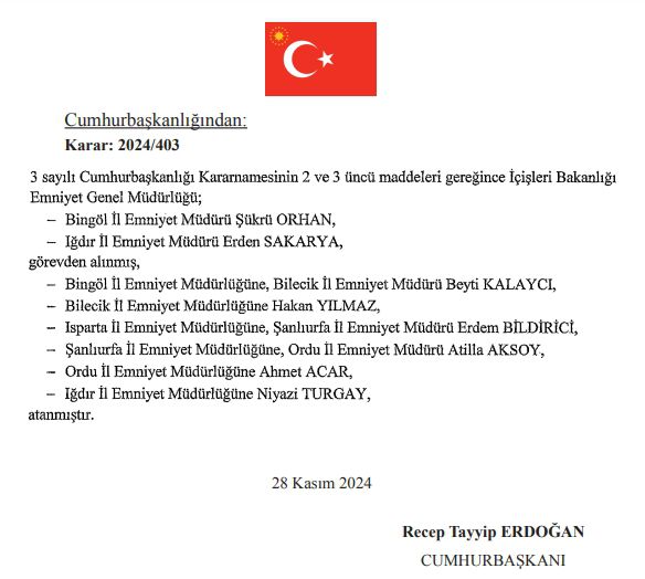Yeni Iğdır İl Emniyet Müdürü kim oldu? Iğdır İl Emniyet Müdürü Niyazi Turgay kimdir?