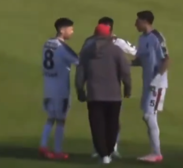 Mustafa Reşit Akçay, maçın ortasında sahaya girip futbolcusunu dövmeye kalktı