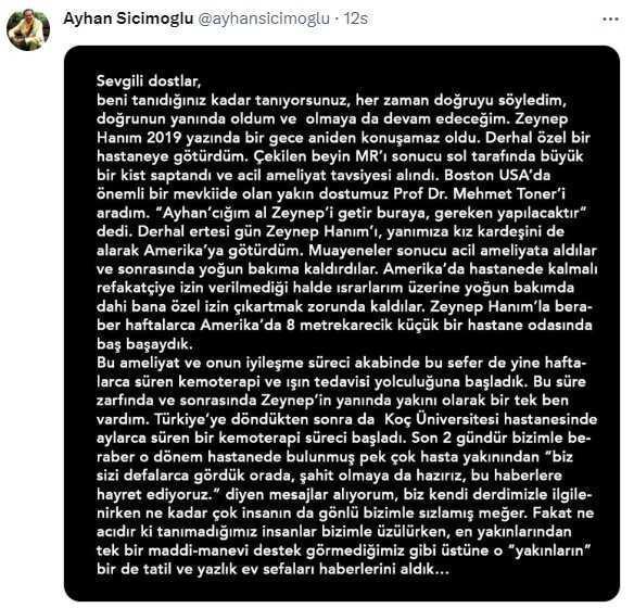 Zeynep Akar kimdir? Ayhan Sicimoğlu eşi Zeynep Akar kim, ailesi kimdir?