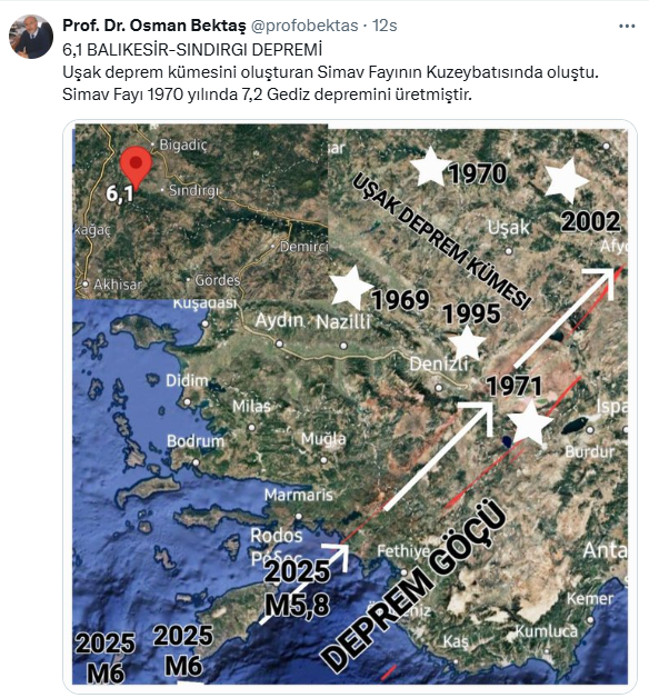 Balıkesir depreminin ardından deprem uzmanından Manisa'ya uyarı