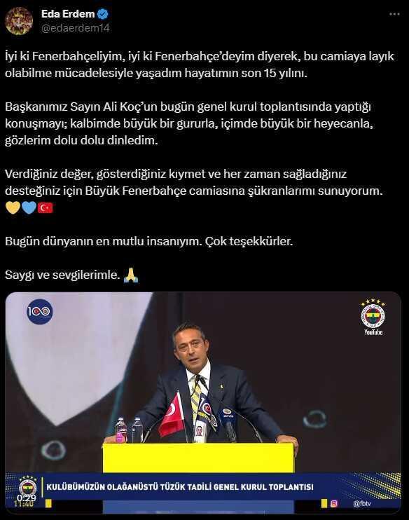 Heykelinin dikeleceğini duyan Eda Erdem'den duygusal sözler: Gözlerim dolu dolu dinledim