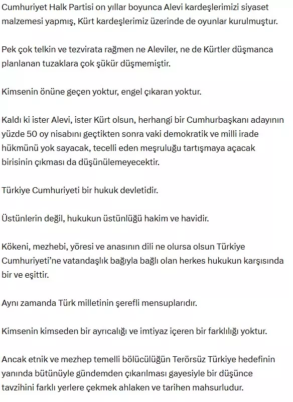 Kürt ve Alevi sözleriyle ilgili Bahçeli'den dikkat çeken çıkış