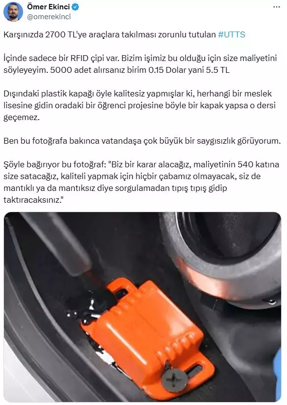 UTTS cihazıyla ilgili bomba iddia: Fiyatı 5.5 lira ama vatandaşa 2 bin 700 TL'ye satıyorlar