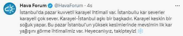 Bere, eldiven dolapta ne varsa çıkarın! İstanbul'un yüksek kesimlerinde pazar günü kar yağışı bekleniyor