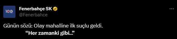 Ezeli rakipler bildiğiniz gibi! Fenerbahçe, Dursun Özbek'e iki cümlelik 'Günün sözü' ile yanıt verdi