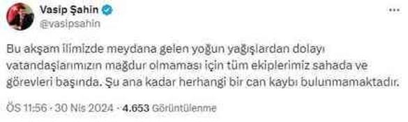 Ankara'yı bir kez daha sağanak vurdu