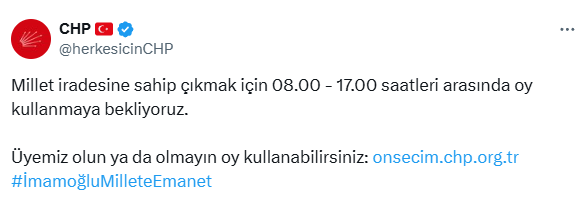 CHP'de cumhurbaşkanı adayı bugün belli oluyor