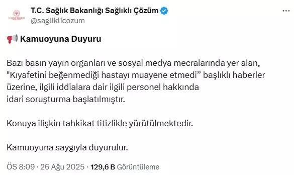 Devlet hastanesindeki skandal görüntü Bakanlığı harekete geçirdi