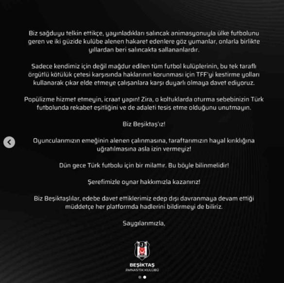 Beşiktaş derbi açıklaması ne? Beşiktaş resmi açıklaması!