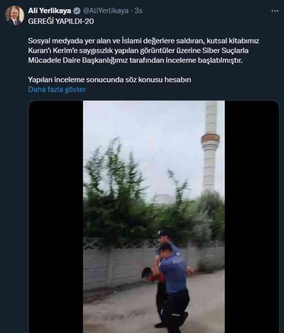 Yerlikaya'dan bir 'Gereği yapıldı' paylaşımı daha! İnfial yaratan paylaşımların sahibi gözaltına alındı