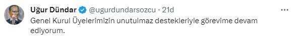 Son Dakika: Fenerbahçe Yüksek Divan Kurulu başkanlığından istifa eden Uğur Dündar, göreve geri döndü