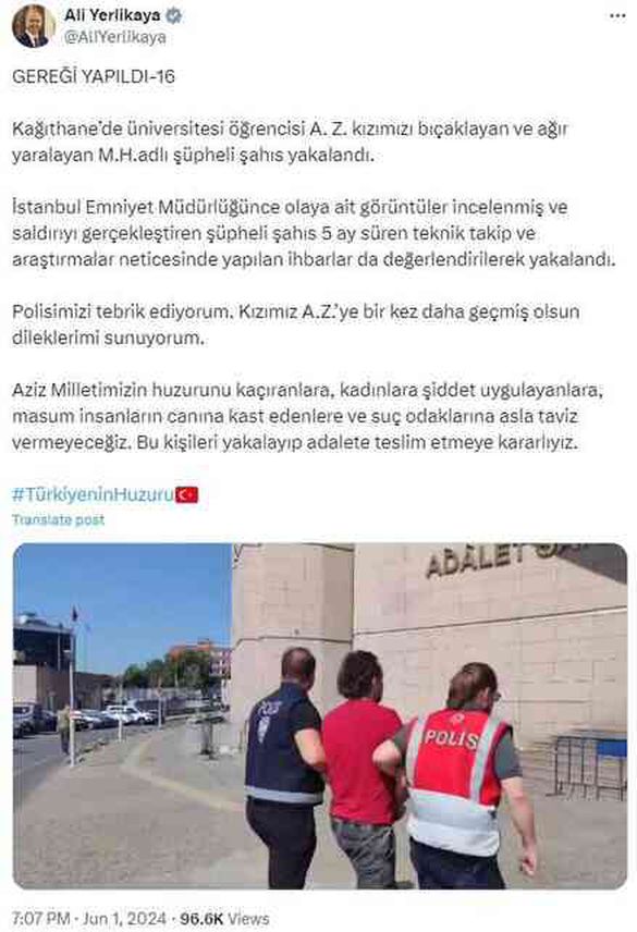 Korkudan okulunu dondurmuştu! Üniversiteli Aslıhan'ı bıçaklayan saldırgan aylar sonra yakalandı