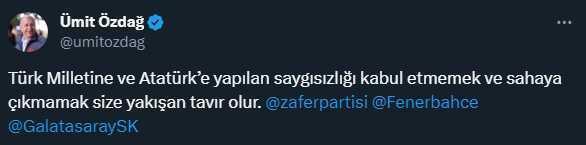 Siyasilerden Süper Kupa finalindeki skandala tepki